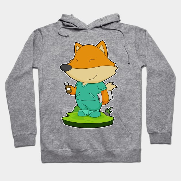 Fox Nurse Medicine Hoodie by Markus Schnabel